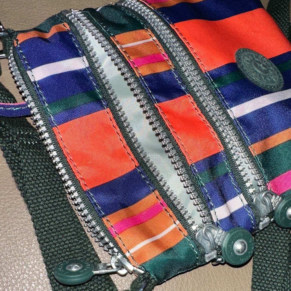 Kipling Colorful Striped Crossbody Bag - Picture 8 of 9